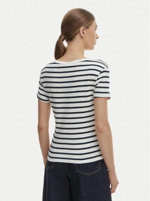 Tommy Hilfiger T-Shirt WW0WW49250 Écru Slim Fit Kremowy