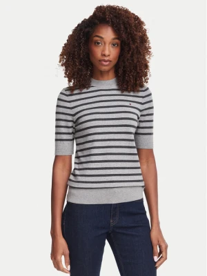 Tommy Hilfiger T-Shirt WW0WW49705 Szary ciemny Slim Fit