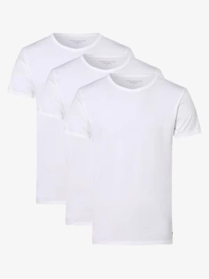 Tommy Hilfiger T-shirty pakowane po 3 szt. Mężczyźni Bawełna biały jednolity,