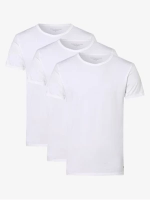Tommy Hilfiger T-shirty pakowane po 3 szt. Mężczyźni Bawełna biały jednolity, S/M