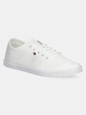 Tommy Hilfiger tenisówki CANVAS LACE UP SNEAKER kolor biały FW0FW08641