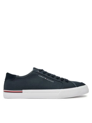 Tommy Hilfiger Tenisówki Core Corporate Vulc Canvas FM0FM05398 Granatowy