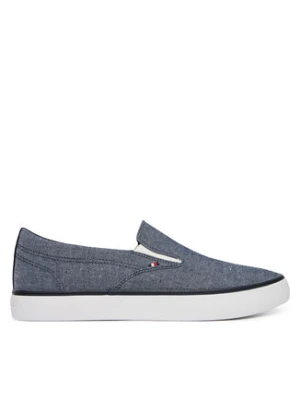 Tommy Hilfiger Tenisówki Harlem Core Ii Slip On Chambray FM0FM05819 Niebieski