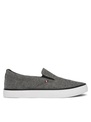 Tommy Hilfiger Tenisówki Harlem Core Ii Slip On Chambray FM0FM05819 Szary