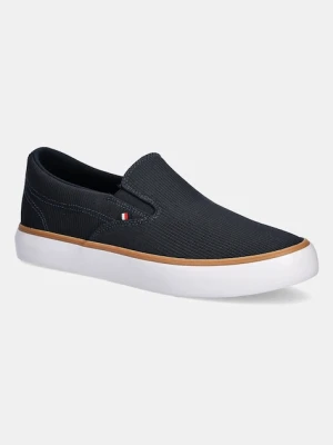 Tommy Hilfiger tenisówki TH HI VULC CORE LOW II SLIPON kolor granatowy FM0FM05514