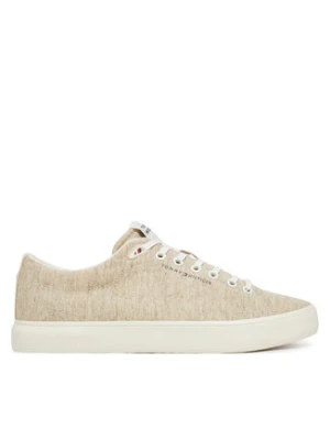 Tommy Hilfiger Tenisówki Th Hi Vulc Low Core Chambray FM0FM05389 Écru