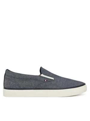 Tommy Hilfiger Tenisówki Th Hi Vulc Low Slip On Ch FM0FM05390 Niebieski