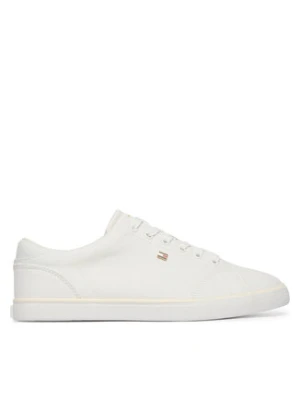 Tommy Hilfiger Tenisówki Th Low Profile Vulc Canvas FW0FW09102 Biały