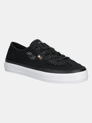 Tommy Hilfiger tenisówki TH OPEN MESH VULC SNEAKER kolor czarny FW0FW08684