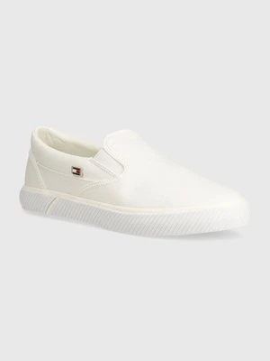 Tommy Hilfiger tenisówki VULC CANVAS damskie kolor biały FW0FW08065