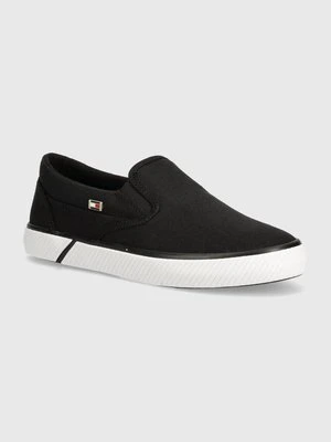 Tommy Hilfiger tenisówki VULC CANVAS damskie kolor czarny FW0FW08065