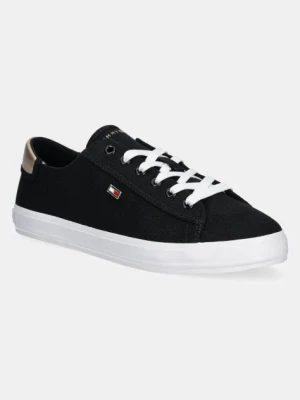 Tommy Hilfiger tenisówki VULC CANVAS LACE UP SNEAKER kolor czarny FW0FW08647