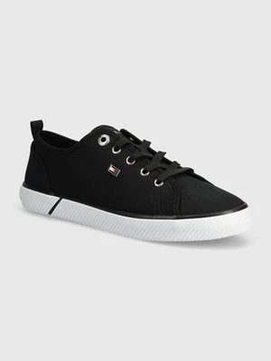 Tommy Hilfiger tenisówki VULC CANVAS SNEAKER damskie kolor czarny FW0FW08063