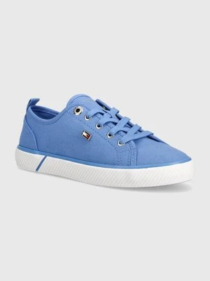 Tommy Hilfiger tenisówki VULC CANVAS SNEAKER damskie kolor niebieski FW0FW08063