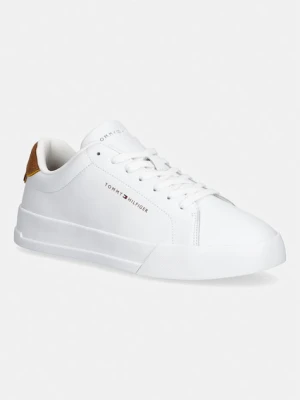Tommy Hilfiger TH COURT LTH DETAIL ESS sneakersy męskie skórzane biały