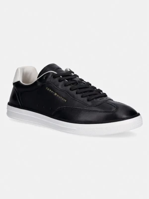 Tommy Hilfiger TH LO LUX LTH sneakersy męskie skórzane czarny