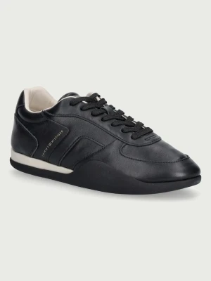 Tommy Hilfiger TH VINTAGE LOW RUNNER LEATHER sneakersy damskie skórzane czarny