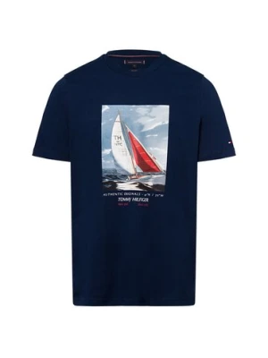 Zdjęcie produktu Tommy Hilfiger Tommy Hilfiger T-Shirt - Ivory Petal Mężczyźni Bawełna niebieski,