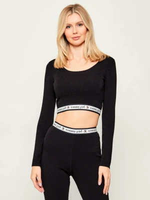 Tommy Hilfiger Top | Cropped Fit czarny