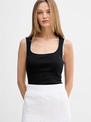 Tommy Hilfiger top damski bawełniany czarny