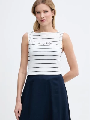 Tommy Hilfiger top damski bawełniany z elastanem