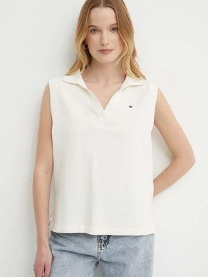 Tommy Hilfiger top damski kolor beżowy WW0WW41284