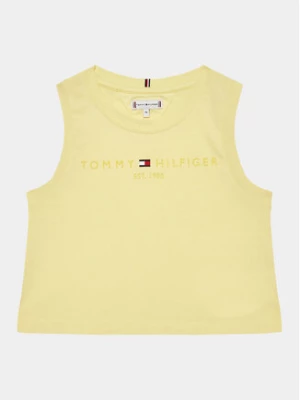 Tommy Hilfiger Top Essential KG0KG07262 D Żółty Regular Fit