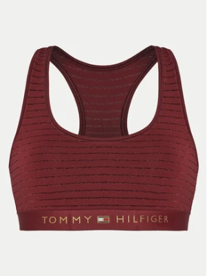 Tommy Hilfiger Top UW0UW05587 Bordowy Slim Fit