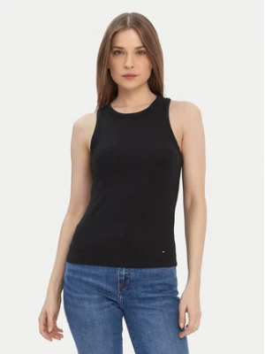 Tommy Hilfiger Top WW0WW38635 Czarny Slim Fit