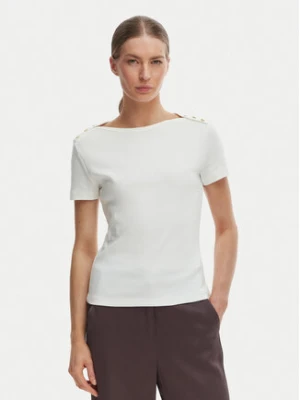 Tommy Hilfiger Top WW0WW47806 Beżowy Slim Fit