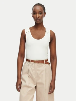 Tommy Hilfiger Top WW0WW52112 Biały Slim Fit