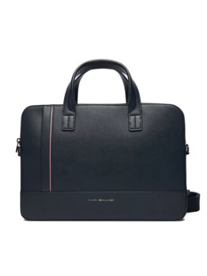 Tommy Hilfiger Torba na laptopa Th Central Slim Computer Bag AM0AM13631 Granatowy