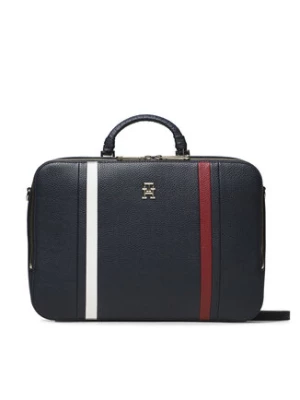 Tommy Hilfiger Torba na laptopa Th Emblem Laptop Bag Corp AW0AW15116 Granatowy