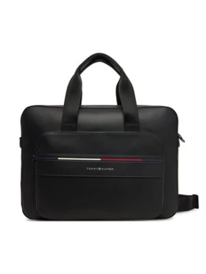 Tommy Hilfiger Torba na laptopa Th Foundation Computer Bag AM0AM13198 Czarny