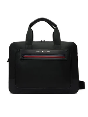 Tommy Hilfiger Torba na laptopa Th Foundation Computer Bag AM0AM14158 Czarny