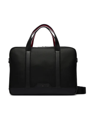 Tommy Hilfiger Torba na laptopa Th Textured Computer Bag AM0AM14726 Czarny