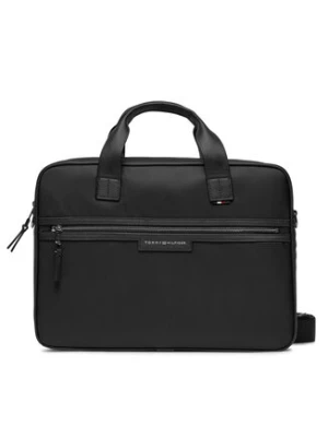 Tommy Hilfiger Torba na laptopa Th Urban Repreve Computer Bag AM0AM11836 Czarny