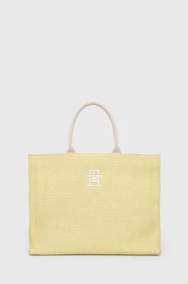 Tommy Hilfiger torba plażowa kolor żółty AW0AW16410