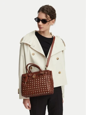 Tommy Hilfiger Torebka American Icon Mini Tote Braided AW0AW18734 Brązowy