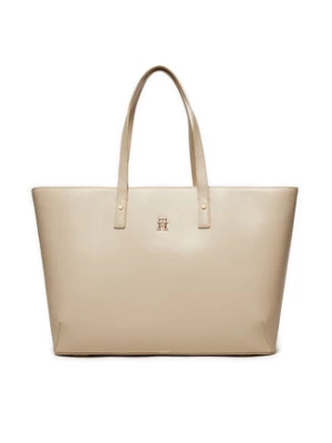 Tommy Hilfiger Torebka Chic Tote AW0AW16302 Beżowy
