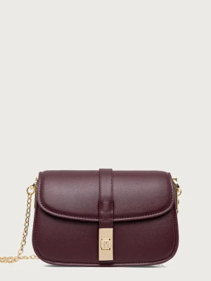 Tommy Hilfiger torebka crossbody damska z imitacji skóry bordowy