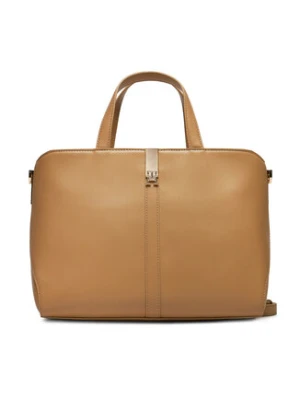 Tommy Hilfiger Torebka Heritage Satchel AW0AW16318 Brązowy