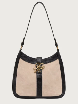 Tommy Hilfiger torebka hobo damska skórzana SCRIPT czarny