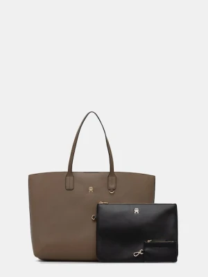Tommy Hilfiger torebka kolor beżowy AW0AW18173
