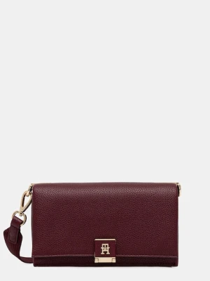 Tommy Hilfiger torebka kolor bordowy AW0AW17949