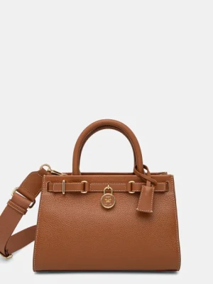 Tommy Hilfiger torebka kolor brązowy AW0AW17188