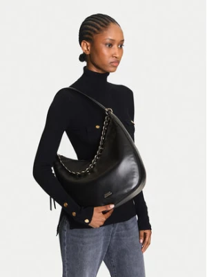 Tommy Hilfiger Torebka Moon Leather Hobo AW0AW17468 Czarny