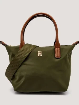 Tommy Hilfiger Torebka na ramię POPETTE | z dodatkiem skóry