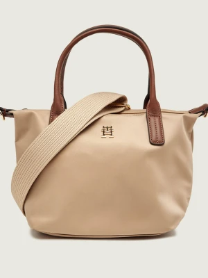 Tommy Hilfiger Torebka na ramię Popette | z dodatkiem skóry beżowy