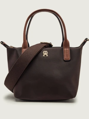 Tommy Hilfiger Torebka na ramię Popette | z dodatkiem skóry brązowy